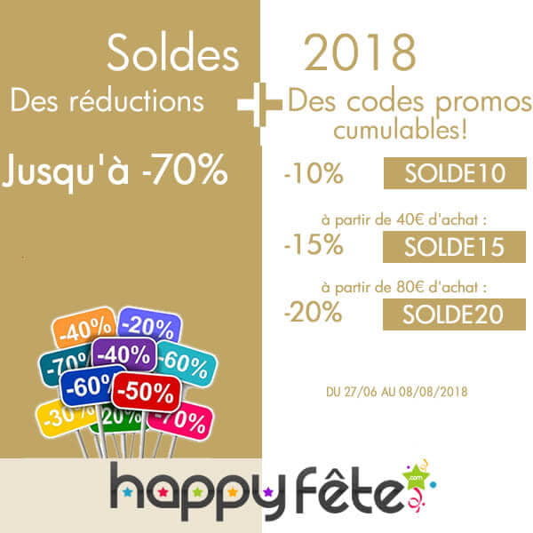 les soldes d'été 2018, les promotions et réductions