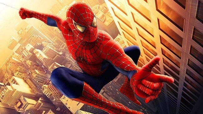 Image de Spiderman qui lance sa toile