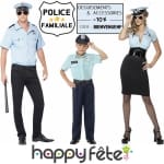 Les costumes de policier pour toute la famille.