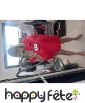 Photo de Costume de bonbon rouge pour adulte avec gants prise par Lucchini virginie