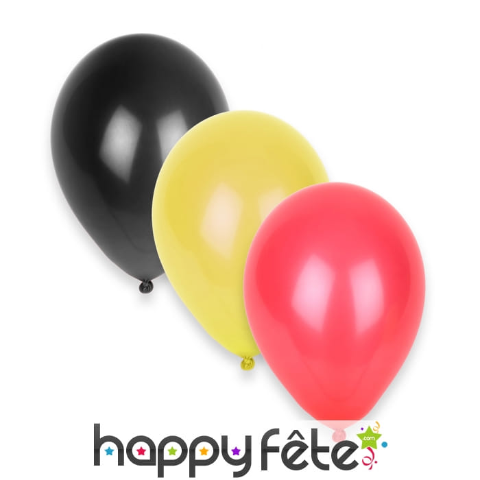 12 Ballons aux couleurs de l'Allemagne