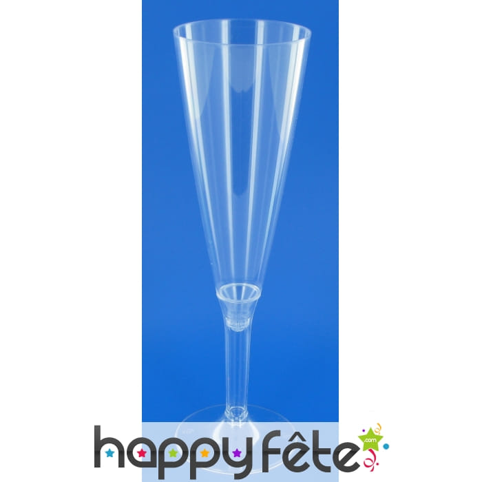 10 flutes à champagne cristal