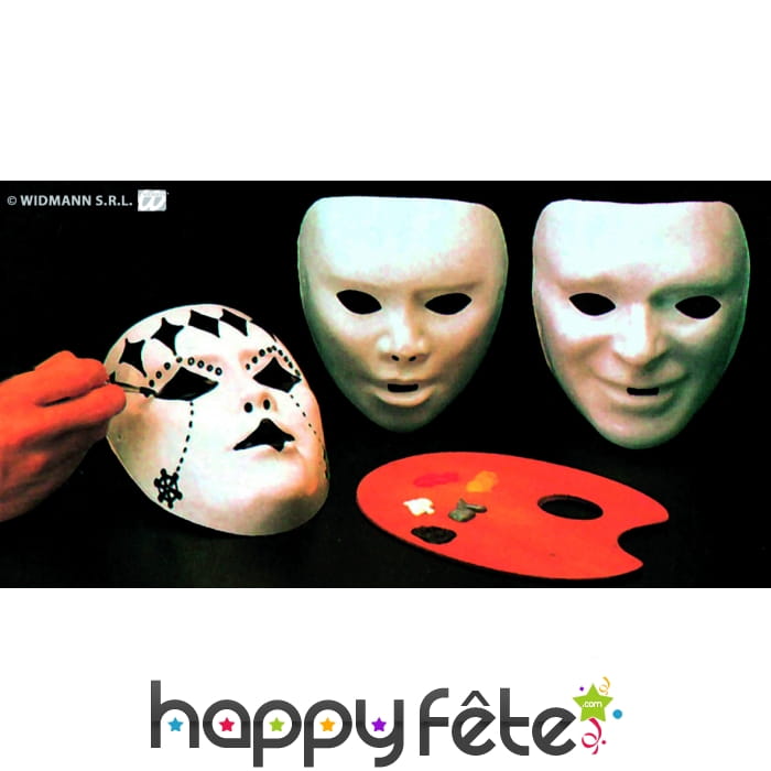 12 masques pour enfant a peindre