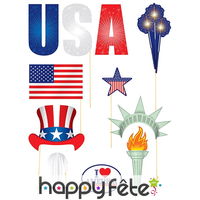 13 photobooth sur le thème de l'Amérique