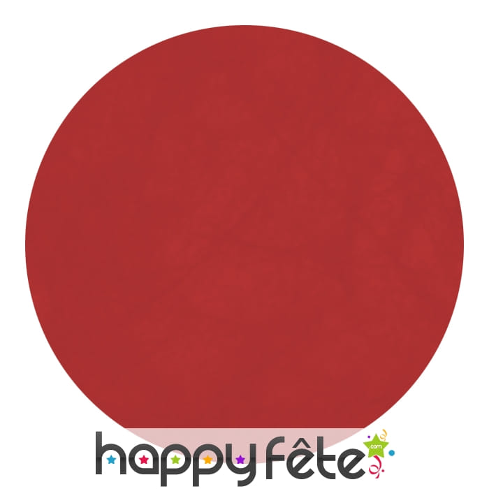 10 sets de table rouge ronds