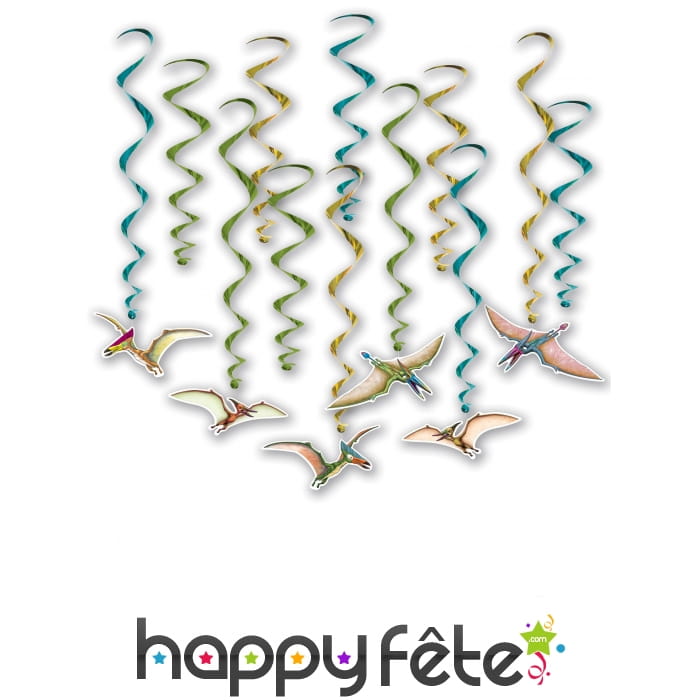 12 suspensions dinosaures