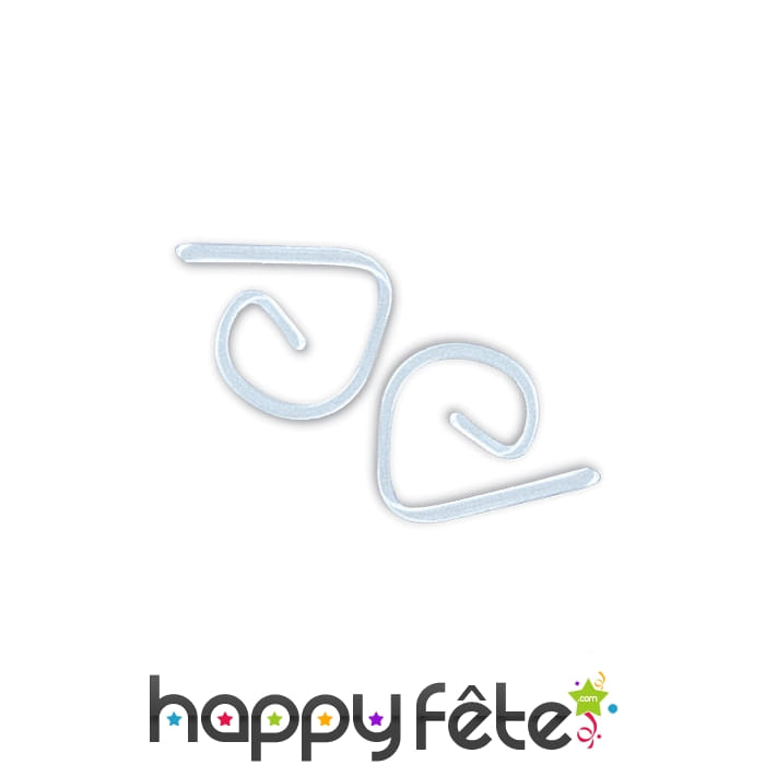24 Clips de nappe transparents