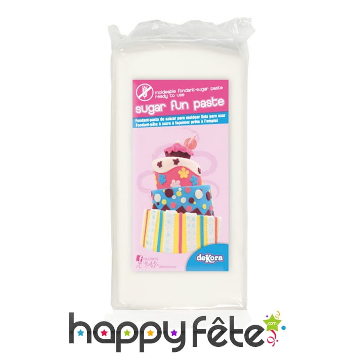 250g de pâte à sucre blanche sans gluten