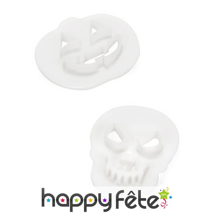 2 Emporte-pièces citrouille et crâne