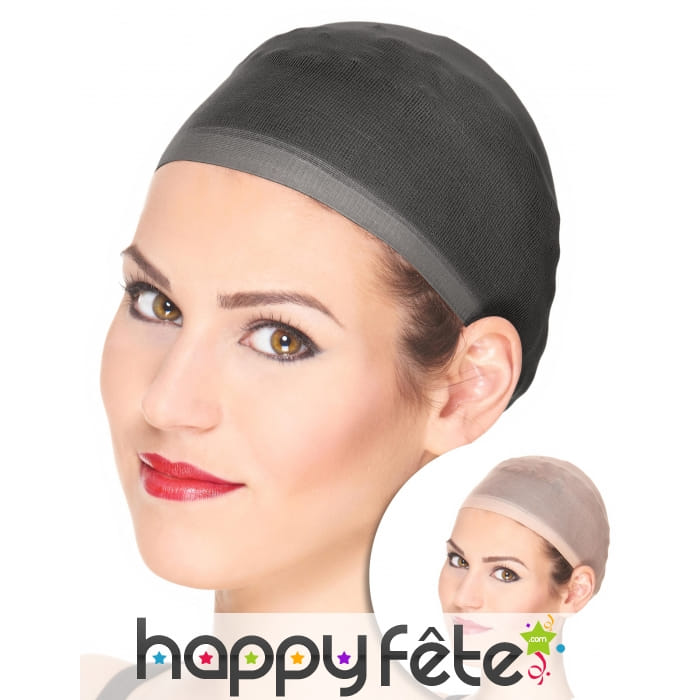 2 filets pour cheveux noir et chair