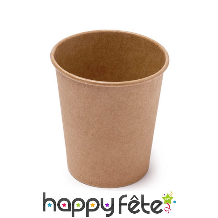 20 Gobelets kraft de 200ml