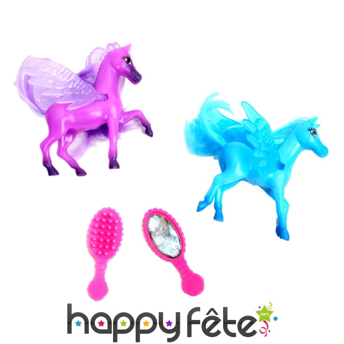 2 poneys à coiffer de 6 centimètres