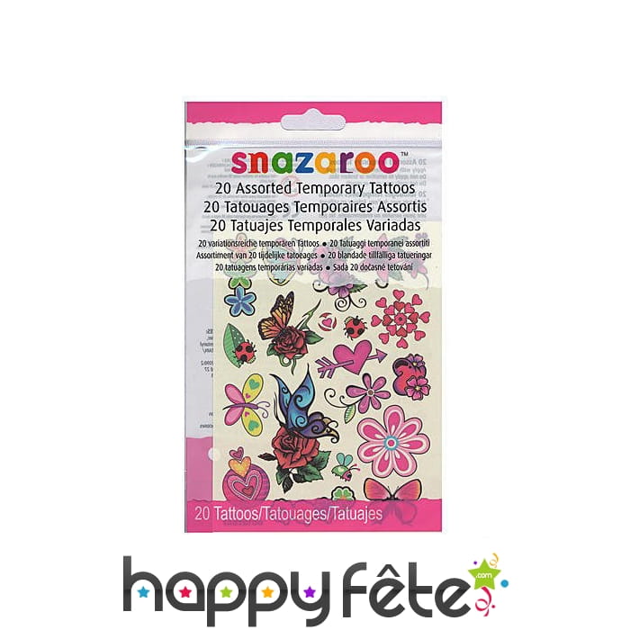 20 Tatouages pour filles, Snazaroo