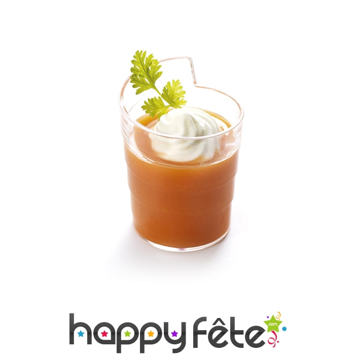 20 verrines verre ruban cristal