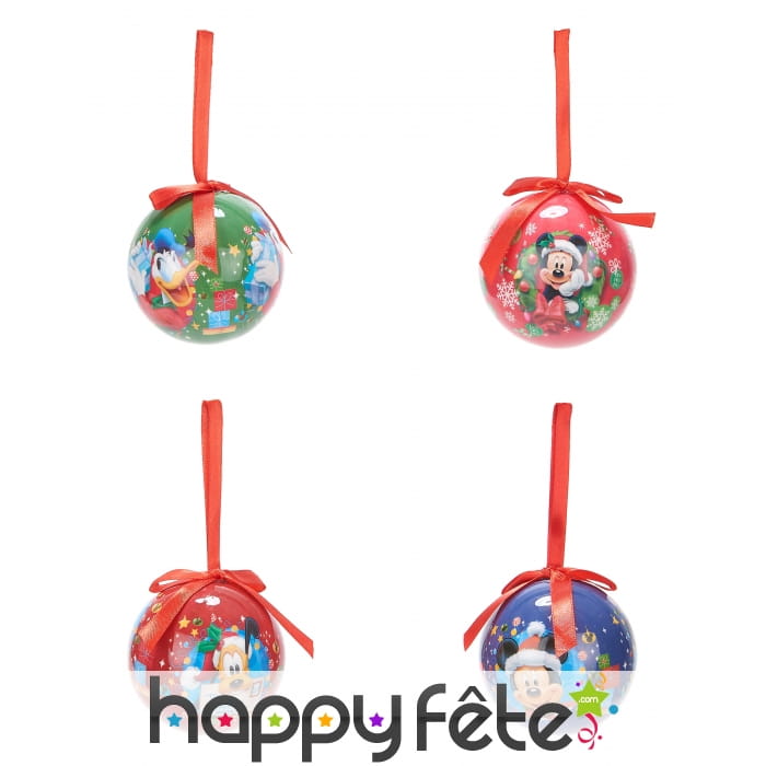 4 Boules de Noël Mickey Mouse 7,5cm