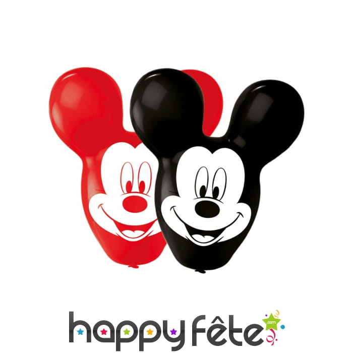 4 Ballons Mickey aux grandes oreilles de 56 cm