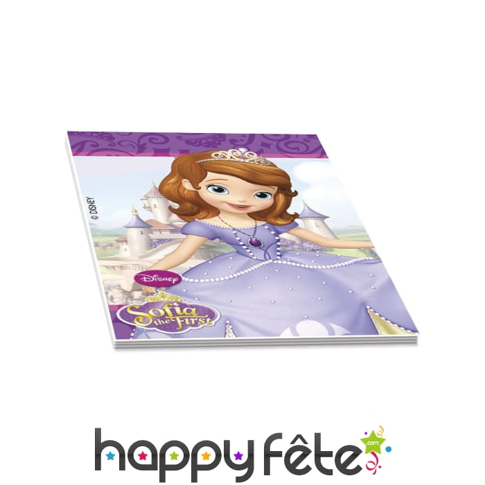 4 de note Princesse Sofia de 5 x 6 cm