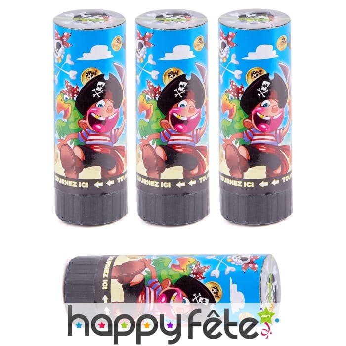 4 Canons pirate à confettis