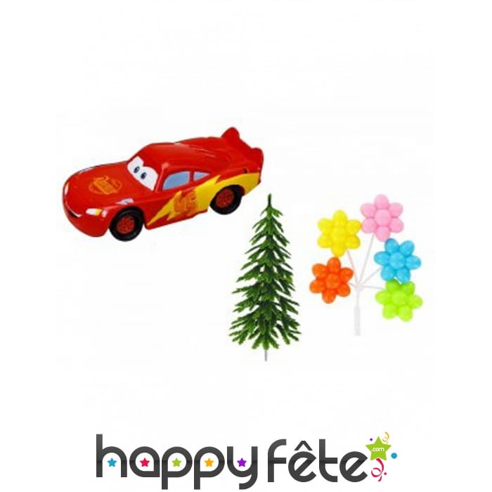 4 figurines de Cars pour gâteau
