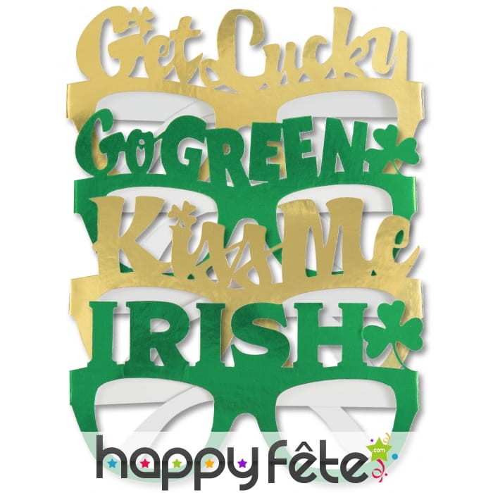 4 lunettes sur le thème de la St Patrick