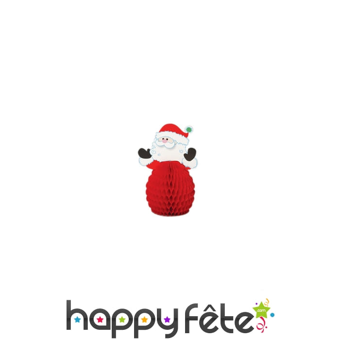 4 Mini Père Noël centre de table, 15cm