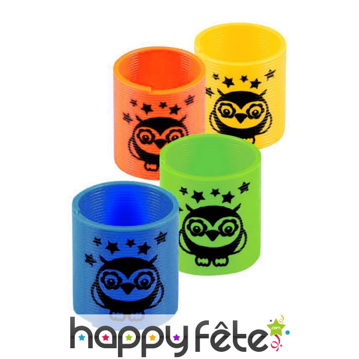 4 petits ressorts chouette de 3cm