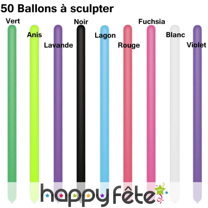 50 ballons à sculpter