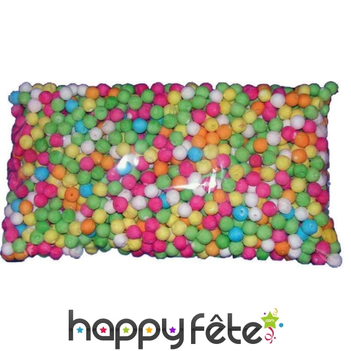 500 boules multicolores pour sarbacane 1,7cm