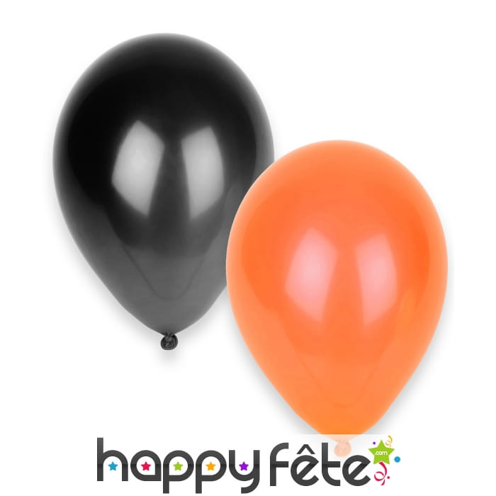 50 Ballons noirs et orange