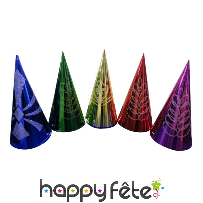50 chapeaux coniques à paillettes