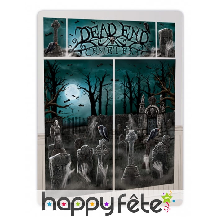 5 décor fenêtre de cimetière