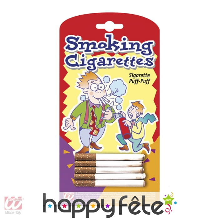 5 fausses cigarettes faisant de la fumée