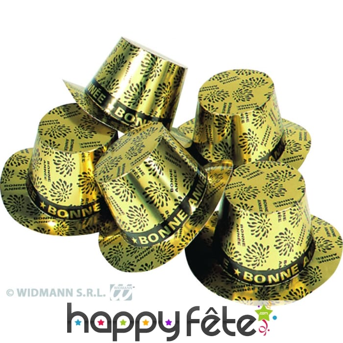 50 haut de forme or bonne année