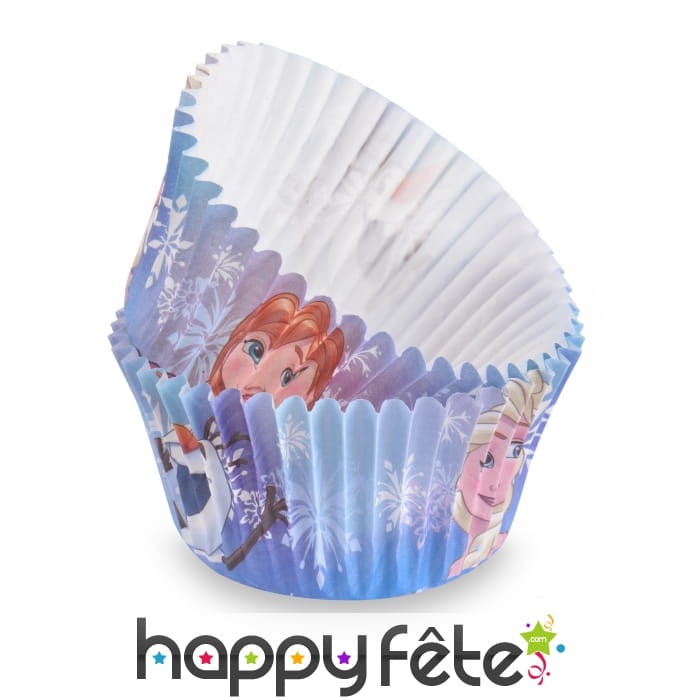 50 Moules La Reine des Neiges pour cupcake de 7 cm