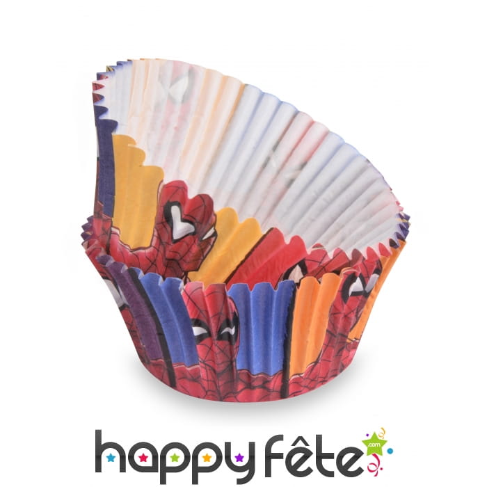 50 Moules Spiderman pour cupcake de 7 cm
