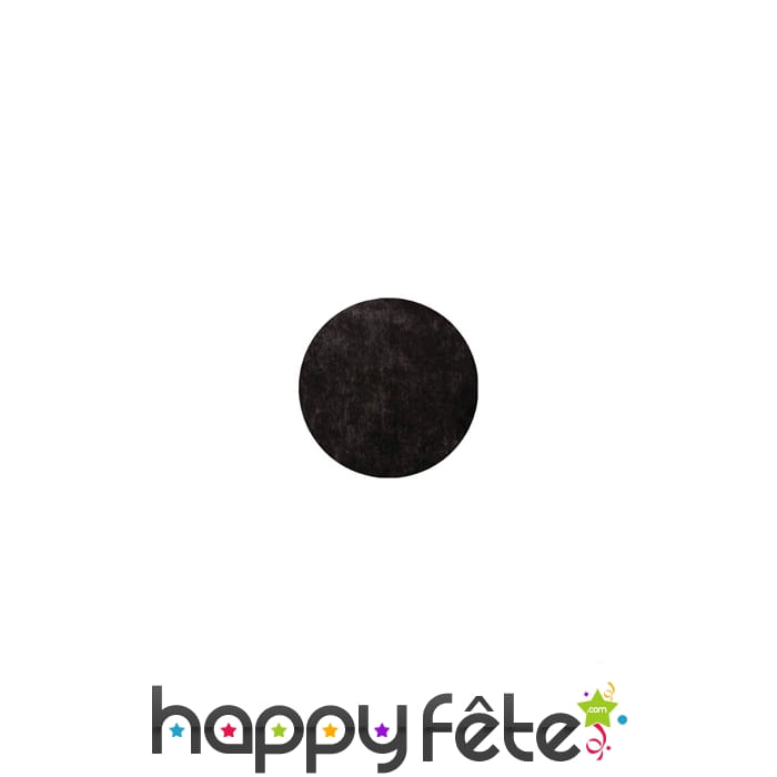 50 sets de table noir ronds non tissé