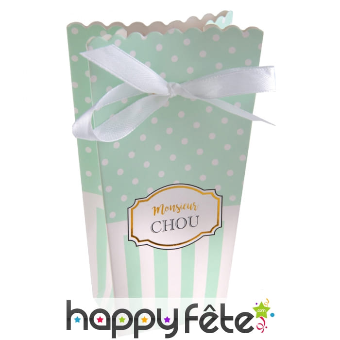 6 boites à dragées Monsieur Chou