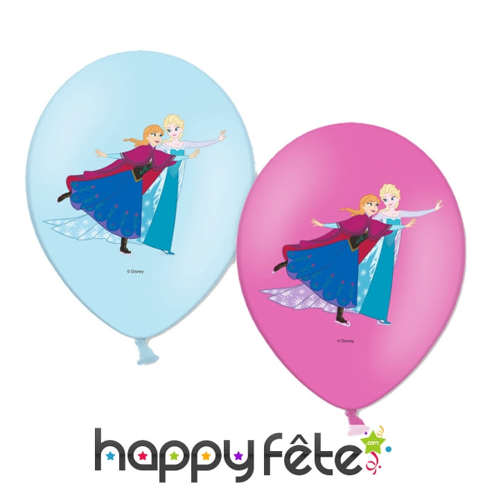 6 ballons reine des neiges