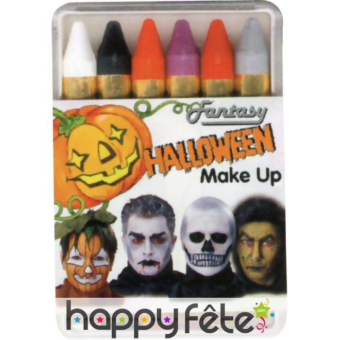 6 crayons halloween