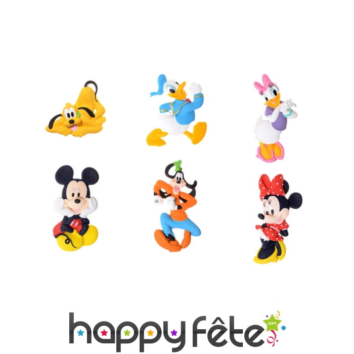 6 Figurines de Mickey et ses amis en sucre