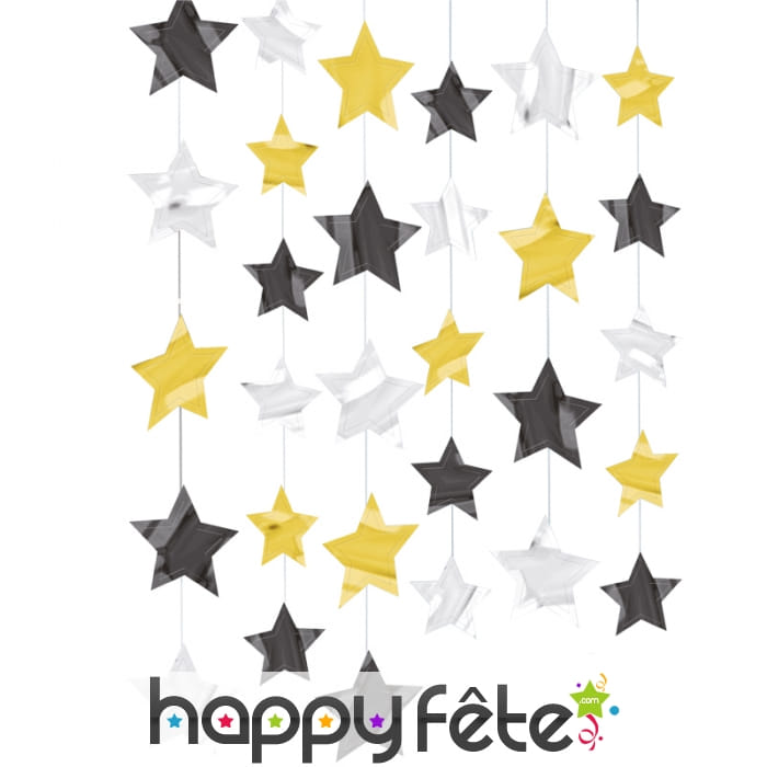 6 guirlandes étoiles walk of fame à suspendre
