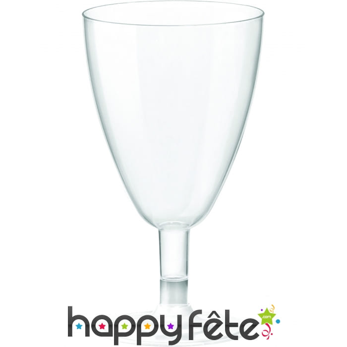 6 Larges Verres à pied de 200 ml