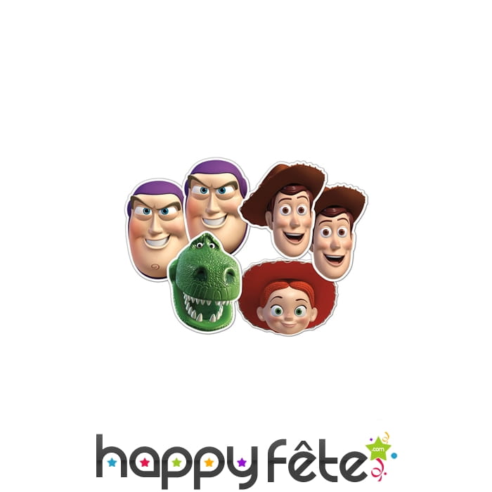 6 Masques des personnages de Toy story
