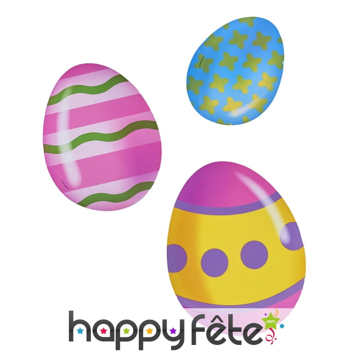 6 oeufs de pâques cartonnés