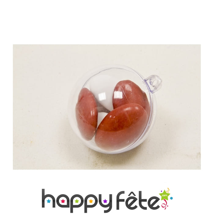 6 Petites boules transparentes à remplir