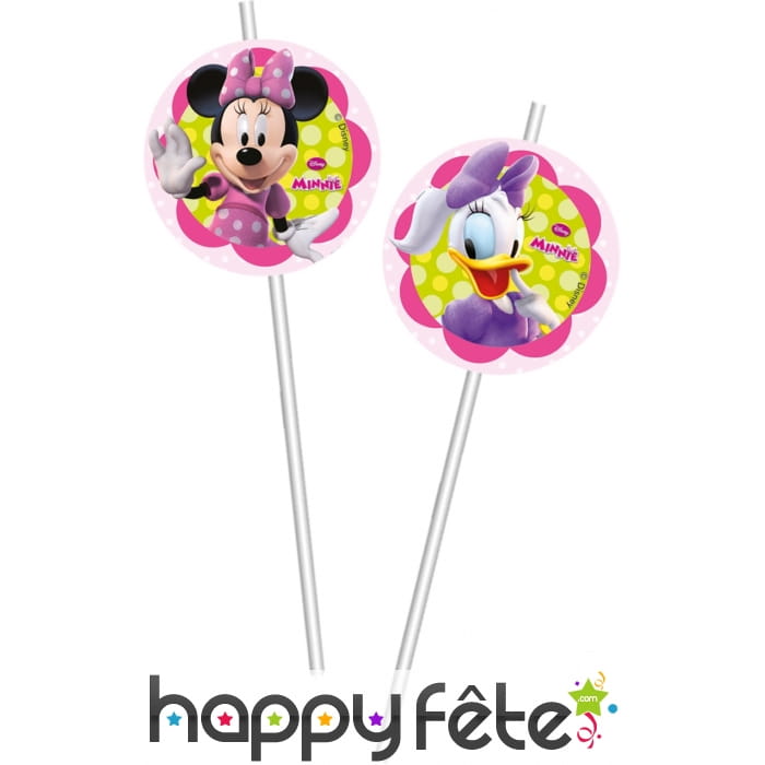 6 pailles collection Minnie Happy Helpers