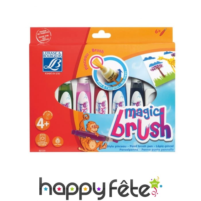 6 pinceaux Magic Brush avec réservoir de 15ml