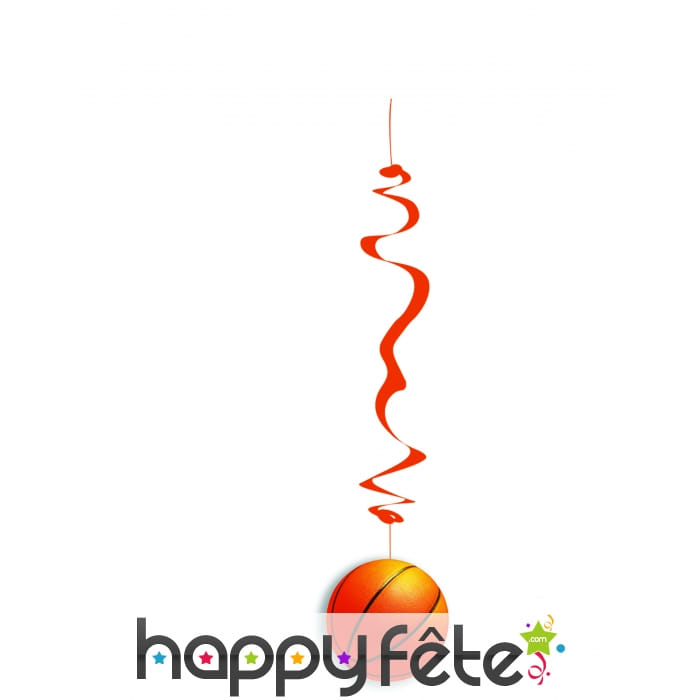 6 Suspensions Ballons de basket 80 cm