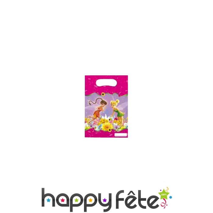 6 sacs cadeaux fée clochette