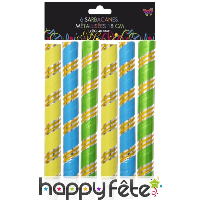 6 sarbacanes embout sécurité